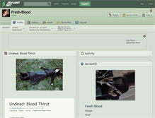 Tablet Screenshot of fresh-blood.deviantart.com