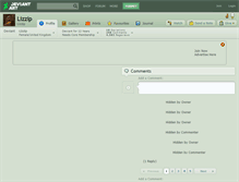 Tablet Screenshot of lizzip.deviantart.com