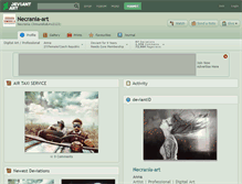 Tablet Screenshot of necrania-art.deviantart.com