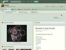 Tablet Screenshot of groxx.deviantart.com