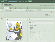 Tablet Screenshot of i-love-furry.deviantart.com