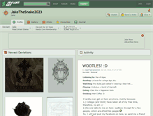 Tablet Screenshot of jakethesnake2023.deviantart.com