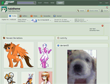 Tablet Screenshot of halotheme.deviantart.com