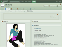 Tablet Screenshot of jade-starrz.deviantart.com