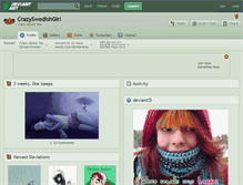 Tablet Screenshot of crazyswedishgirl.deviantart.com