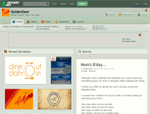 Tablet Screenshot of goldendeer.deviantart.com