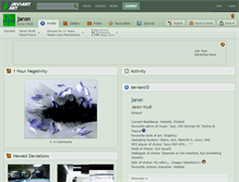 Tablet Screenshot of jaron.deviantart.com