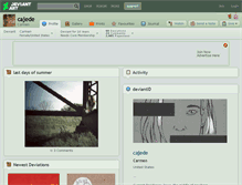 Tablet Screenshot of cajede.deviantart.com