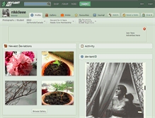 Tablet Screenshot of nikkileee.deviantart.com