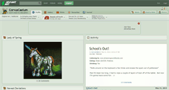Desktop Screenshot of corvuscaelum.deviantart.com
