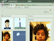 Tablet Screenshot of duhherro.deviantart.com