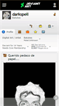 Mobile Screenshot of darkspell.deviantart.com