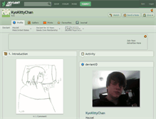 Tablet Screenshot of kyokittychan.deviantart.com