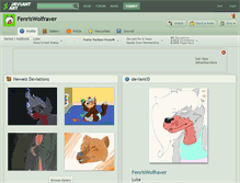 Tablet Screenshot of fenriswolfraver.deviantart.com
