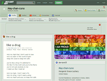 Tablet Screenshot of may-chan-cuno.deviantart.com