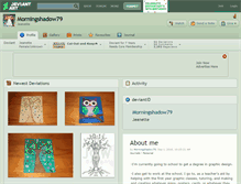 Tablet Screenshot of morningshadow79.deviantart.com