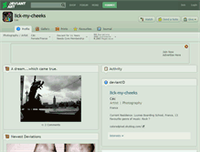 Tablet Screenshot of lick-my-cheeks.deviantart.com