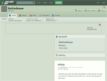 Tablet Screenshot of likethedisease.deviantart.com