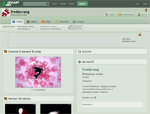 Tablet Screenshot of freddywang.deviantart.com
