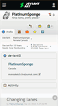 Mobile Screenshot of platinumsponge.deviantart.com