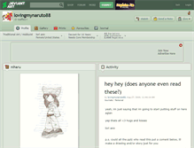 Tablet Screenshot of lovingmynaruto88.deviantart.com