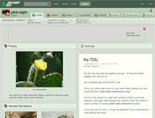 Tablet Screenshot of pink-lupin.deviantart.com
