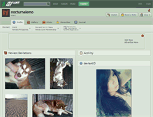 Tablet Screenshot of nocturnalemo.deviantart.com