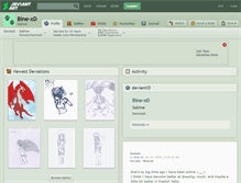 Tablet Screenshot of bine-xd.deviantart.com