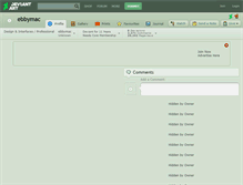 Tablet Screenshot of ebbymac.deviantart.com