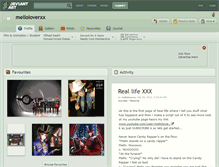 Tablet Screenshot of melloloverxx.deviantart.com