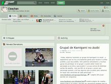 Tablet Screenshot of cleachan.deviantart.com
