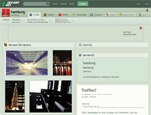 Tablet Screenshot of hamburg.deviantart.com