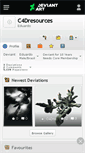 Mobile Screenshot of c4dresources.deviantart.com