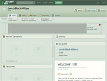 Tablet Screenshot of jacob-black-h8ters.deviantart.com
