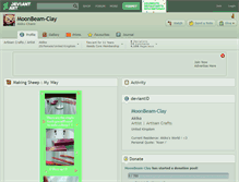 Tablet Screenshot of moonbeam-clay.deviantart.com