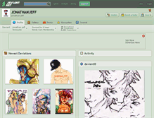 Tablet Screenshot of jonathanjeff.deviantart.com