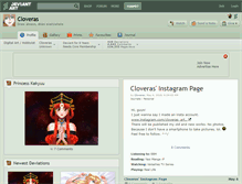 Tablet Screenshot of cloveras.deviantart.com