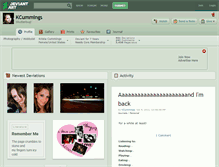Tablet Screenshot of kcummings.deviantart.com