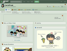 Tablet Screenshot of carrotfreak.deviantart.com