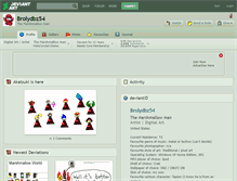 Tablet Screenshot of brolydbz54.deviantart.com
