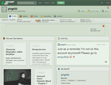 Tablet Screenshot of ping600.deviantart.com