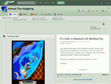 Tablet Screenshot of nomad-the-hedgehog.deviantart.com