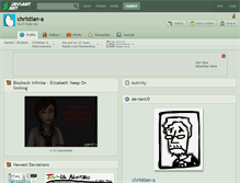 Tablet Screenshot of christian-a.deviantart.com