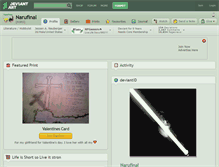 Tablet Screenshot of narufinal.deviantart.com