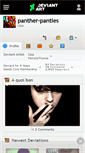 Mobile Screenshot of panther-panties.deviantart.com