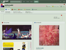 Tablet Screenshot of justicecadet.deviantart.com