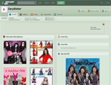 Tablet Screenshot of danybieber.deviantart.com