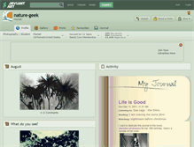 Tablet Screenshot of nature-geek.deviantart.com