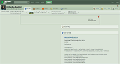 Desktop Screenshot of misterdedication.deviantart.com