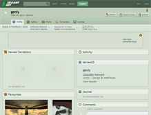 Tablet Screenshot of geniy.deviantart.com